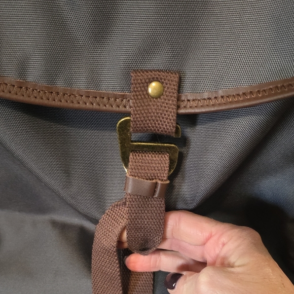 WGU Gray and Brown Men's Backpack A12 Never Used - Picture 3 of 8